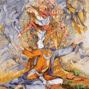 نخ و نقشه تابلوفرش طرح تمنای بخشایش سایز بزرگ