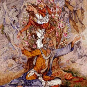 نخ و نقشه تابلوفرش طرح تمنای بخشایش