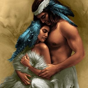 نخ و نقشه تابلوفرش طرح عشق مقدس