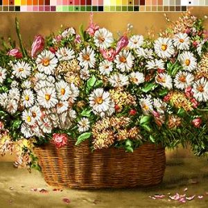 نخ و نقشه تابلوفرش طرح باد صبا