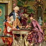 نخ و نقشه تابلوفرش طرح بازی شطرنج