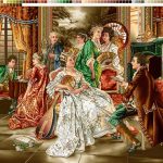 نخ و نقشه تابلوفرش طرح مهمانی عاشقانه کوچک