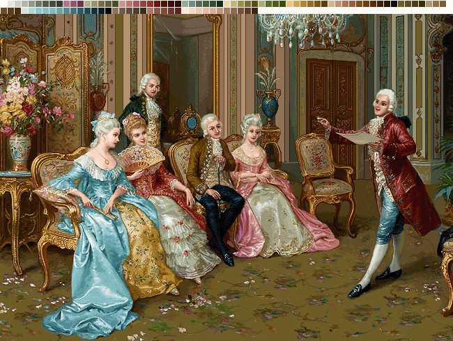 prod4704-1 نخ و نقشه تابلوفرش طرح محفل شعر