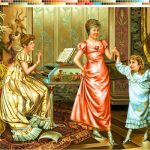 نخ و نقشه تابلوفرش طرح کلاس رقص موسیقی