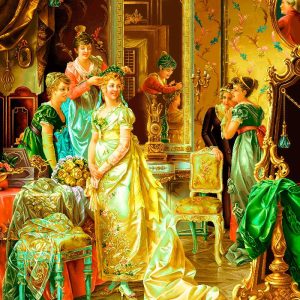 نخ و نقشه تابلوفرش طرح لباس جشن