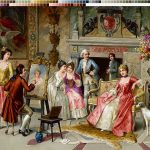 نخ و نقشه تابلوفرش طرح مدل نقاشی