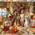 نخ و نقشه تابلوفرش طرح عروسی فرمانده سایز کوچک