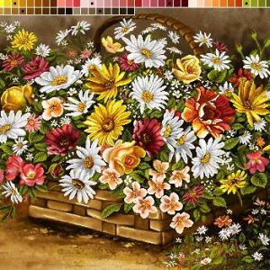 نخ و نقشه تابلوفرش طرح سیرت زیبا