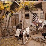 نخ و نقشه تابلوفرش طرح روستای ابیانه2