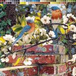 نخ و نقشه تابلوفرش طرح نغمه بهار 2