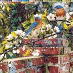 نخ و نقشه تابلوفرش طرح نغمه بهار 3