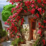 نخ و نقشه تابلوفرش طرح خانه شگفتیها