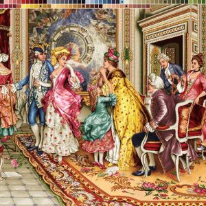 نخ و نقشه تابلوفرش طرح انتظار