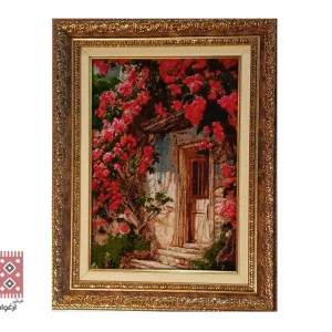 تابلو فرش دستباف درب باغ