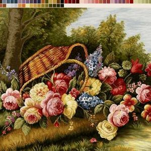 نخ و نقشه تابلوفرش طرح آرزوهای خوب