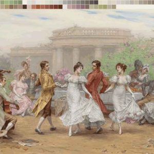 نخ و نقشه تابلوفرش طرح رقص گام