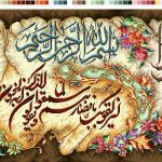 نخ و نقشه تابلوفرش طرح ان یکاد گل رز پوستی