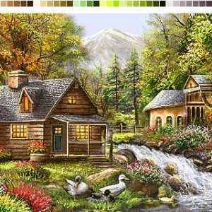 دهکده و رودخانه