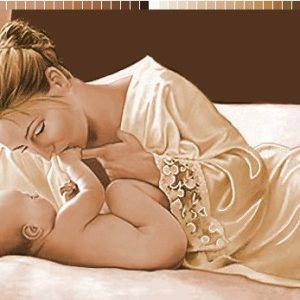 نخ و نقشه تابلوفرش طرح مادر و کودک