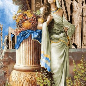 نخ و نقشه تابلوفرش طرح ایراندخت