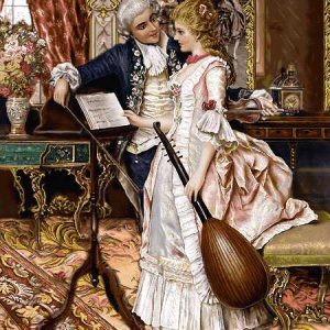 نخ و نقشه تابلوفرش طرح زنگ تفریح