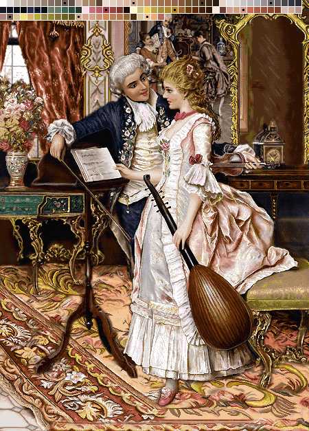 prod6720 نخ و نقشه تابلوفرش طرح زنگ تفریح