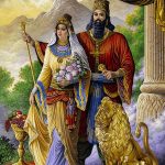 نخ و نقشه تابلوفرش طرح ازدواج کوروش