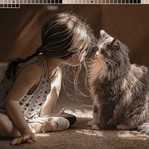 نخ و نقشه تابلوفرش طرح مهر بچگی