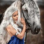 نخ و نقشه تابلوفرش طرح دنریس