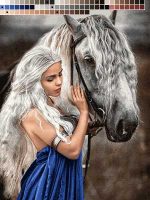 نخ و نقشه تابلوفرش طرح دنریس