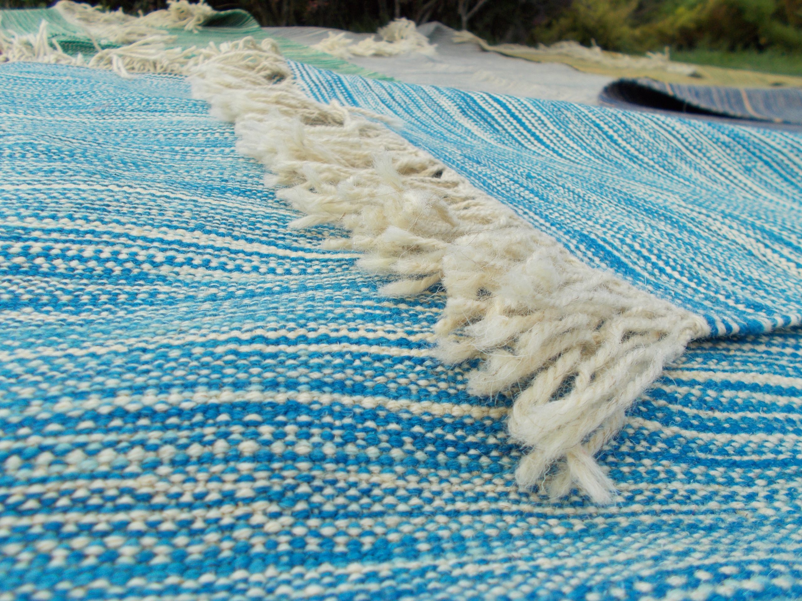 DSCN0184 گلیم مدرن آبی