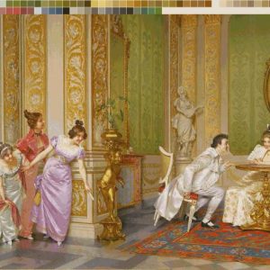 نخ و نقشه تابلوفرش طرح دلربایی