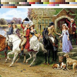 نخ و نقشه تابلوفرش طرح بدرقه بزرگ