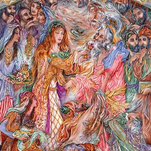 نخ و نقشه تابلوفرش طرح رنج نیک فرجام