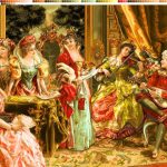 نخ و نقشه تابلوفرش طرح لذت موسیقی