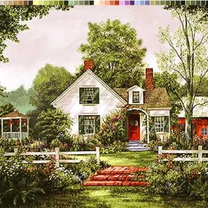 نخ و نقشه تابلوفرش طرح خانه دوست داشتنی