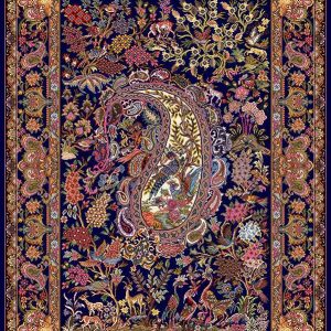 بوته ای گل و پرنده