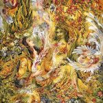 نخ و نقشه تابلوفرش طرح بزن تار