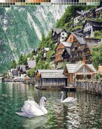 نخ و نقشه تابلوفرش طرح زیبایی های اتریش