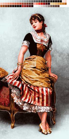 prod2022-1 نخ و نقشه تابلوفرش طرح الیزابت