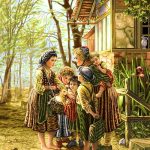 نخ و نقشه تابلوفرش طرح زنان روستا