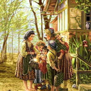 نخ و نقشه تابلوفرش طرح زنان روستا