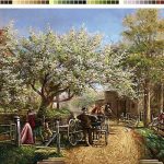 نخ و نقشه تابلوفرش طرح مسافرت بهاری